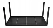 Stół ogrodowy 6-osobowy 156x78 cm polywood meble na taras czarny MultiGarden