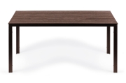 Stół ogrodowy 6-osobowy 156x78 cm polywood meble na taras brązowy MultiGarden