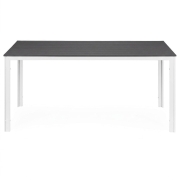 Stół ogrodowy 6-osobowy 156x78 cm polywood meble na taras szare białe MultiGarden