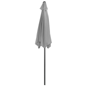 Składany parasol ogrodowy balkonowy regulowany 210 cm szary