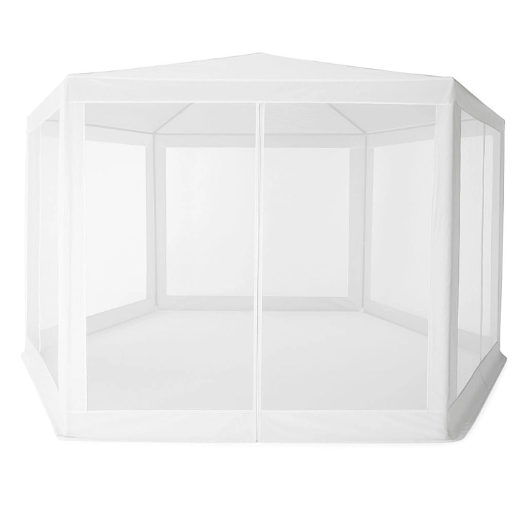 Namiot pawilon ogrodowy handlowy 2x2x2 m z moskitierą biały MultiGarden