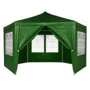 Namiot pawilon ogrodowy handlowy 2x2x2 m z oknami zielony MultiGarden