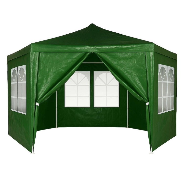 Namiot pawilon ogrodowy handlowy 2x2x2 m z oknami zielony MultiGarden