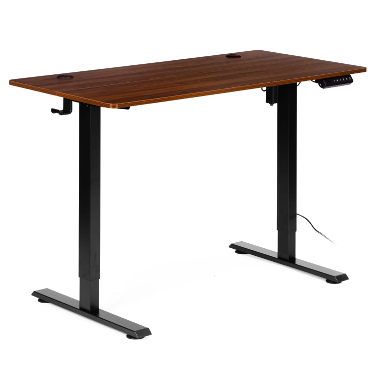 Biurko elektryczne regulowane 120x60 cm regulacja wysokości 72-117 cm ModernHome