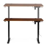 Biurko elektryczne regulowane 120x60 cm regulacja wysokości 72-117 cm ModernHome