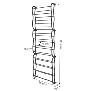 Organizer na buty zawieszany na drzwiach drabinka na buty ModernHome