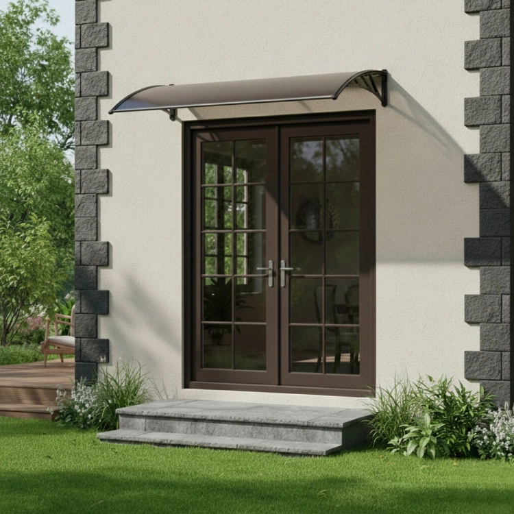 Daszek nad drzwi 150x100 cm zadaszenie osłona poliwęglan MultiGarden