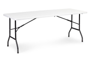 Zestaw cateringowy stół bankietowy 180 cm 2 ławki biały MultiGarden