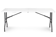 Zestaw cateringowy stół bankietowy 180 cm 2 ławki biały MultiGarden