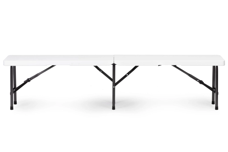 Zestaw cateringowy stół bankietowy 180 cm 2 ławki biały MultiGarden