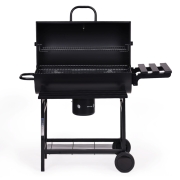 Grill węglowy ogrodowy z pokrywą termometr popielnik składane półki MultiGarden